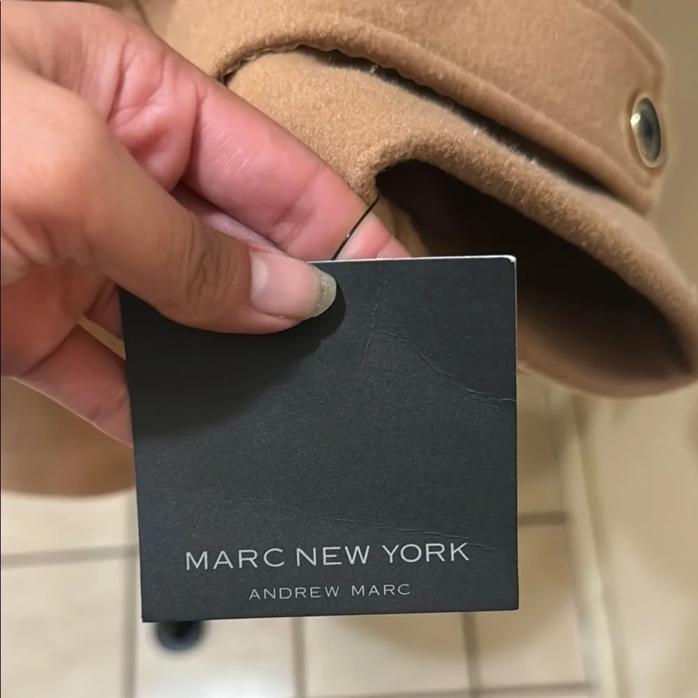 Marc New York Andrew Marc NWT Size M Elegant Tan Double-Breasted Women's Coat!!! - Picture 8 of 10